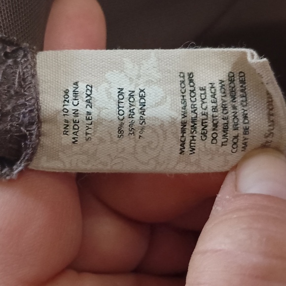 Soft Surroundings Brown Pull On Pants Size S - Picture 3 of 5